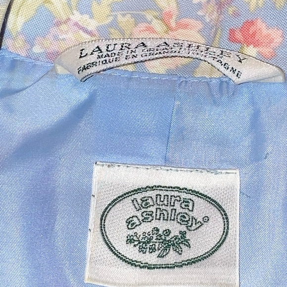 Vintage 1996 Laura Ashley Tea dress + bolero Floral Periwinkle blue sz 10 usa - Picture 9 of 15